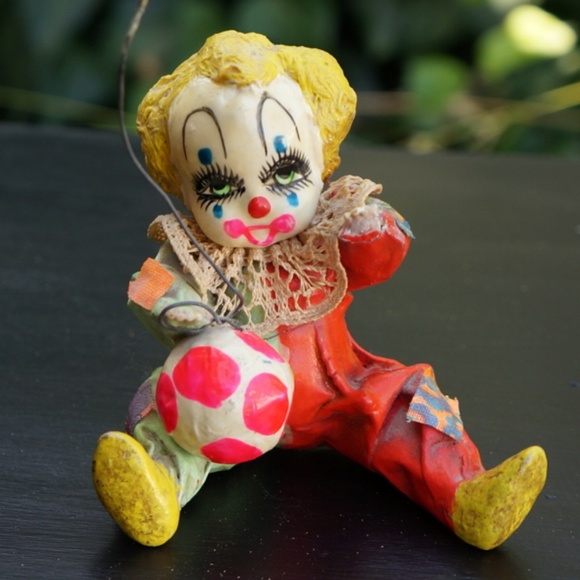 Vintage creepy clowns- paper mache horror … - Picture 4 of 4